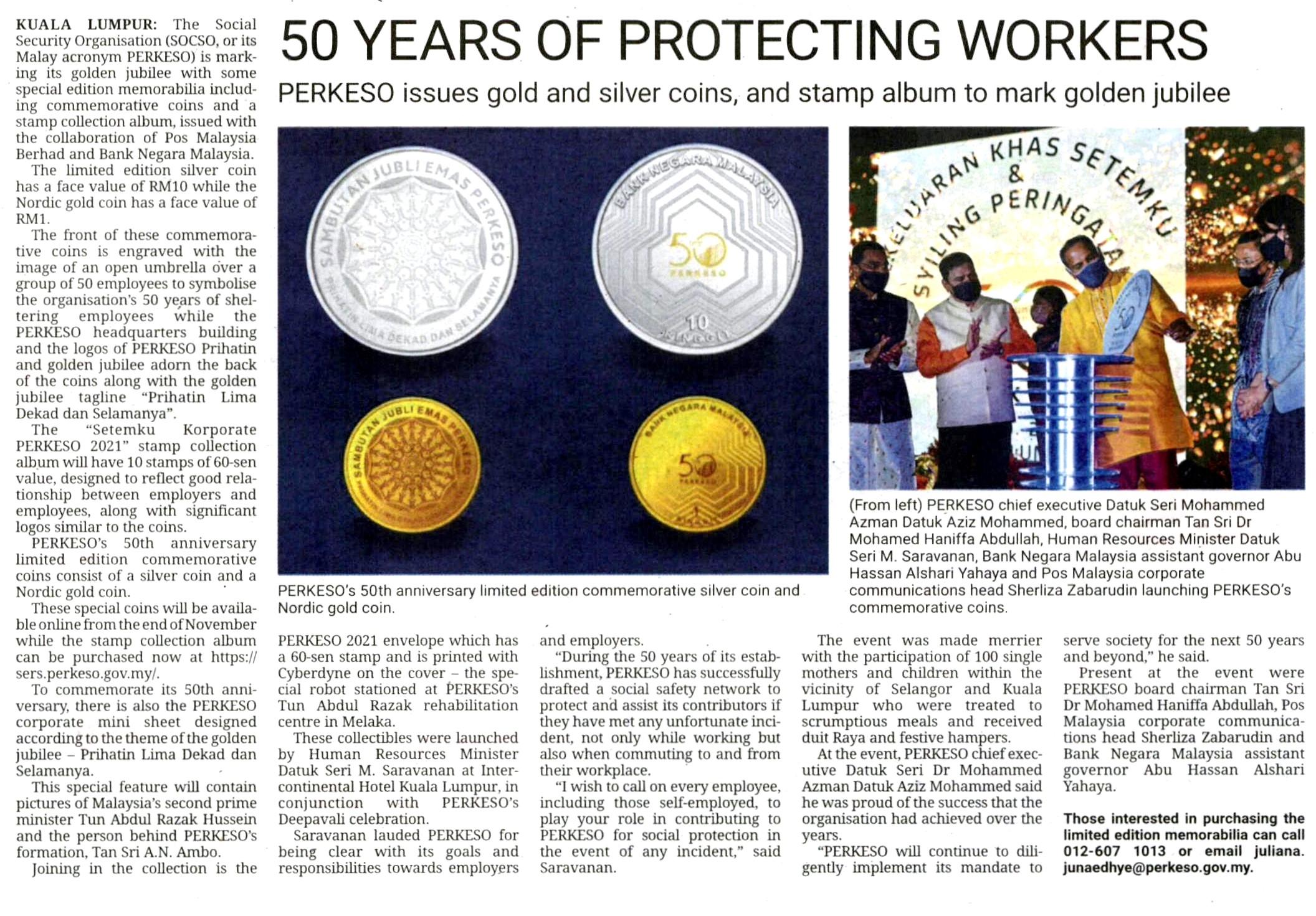 50 YEARS OF PROTECTING WORKERS